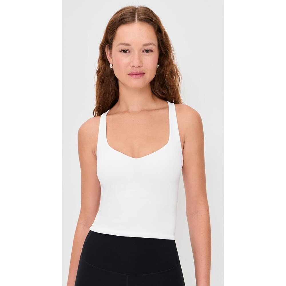 FREE PEOPLE Movement Good Karma Sculpt Tank in White Size X-Small